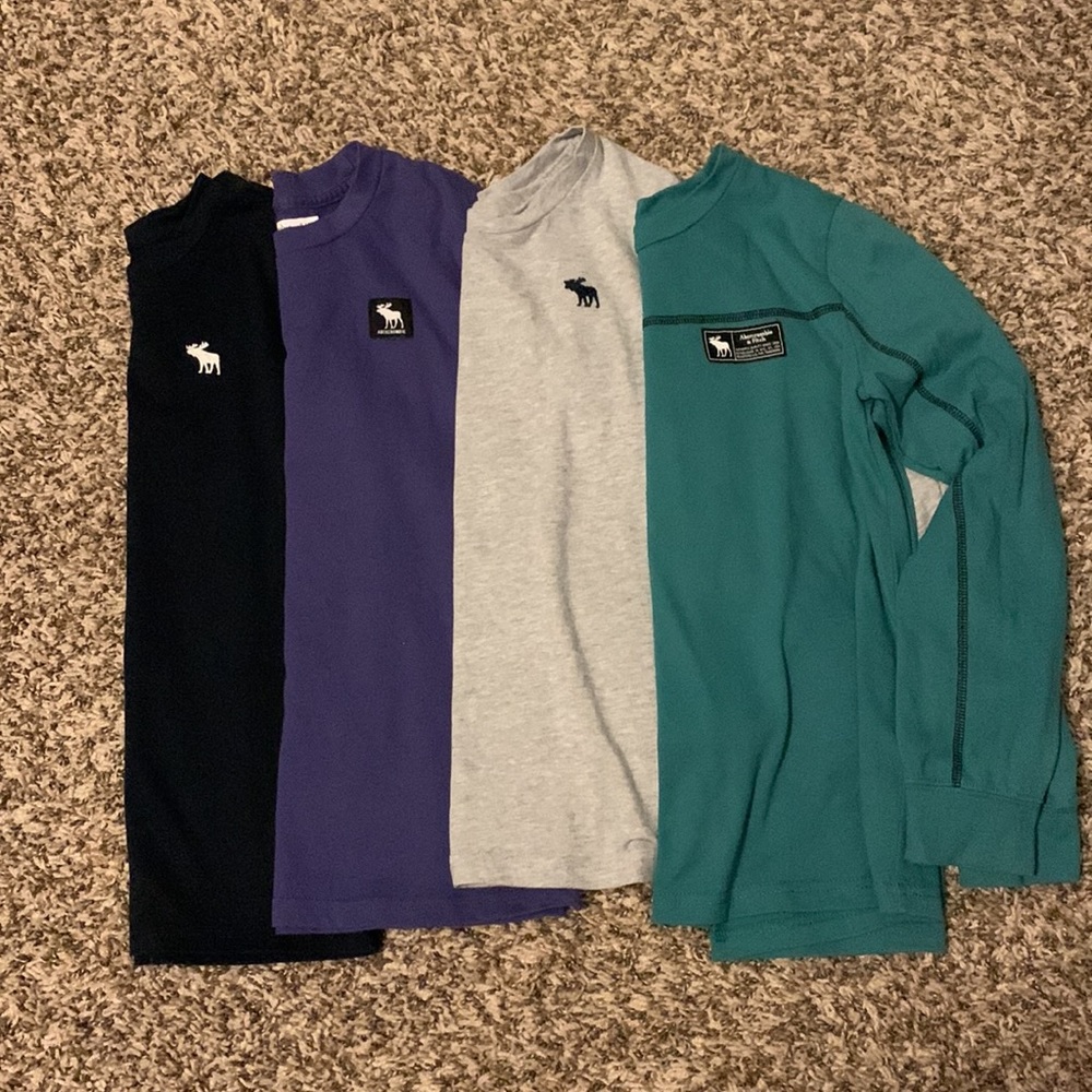 4 boys Abercrombie Long Sleeve Shirts